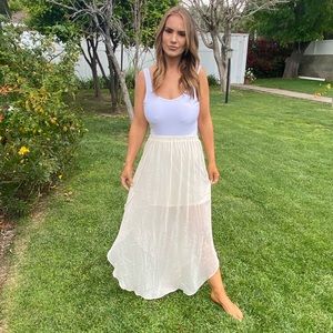 Maxi cream colored skirt